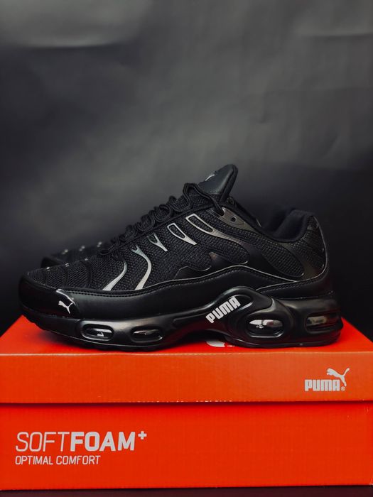Puma кроссовки мужские черные / красовки Пума чорние / кросівки Пума