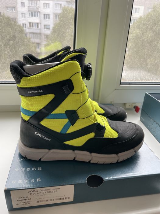 Чоботи зимові з мембраною Geox Flexyper 38 розмір