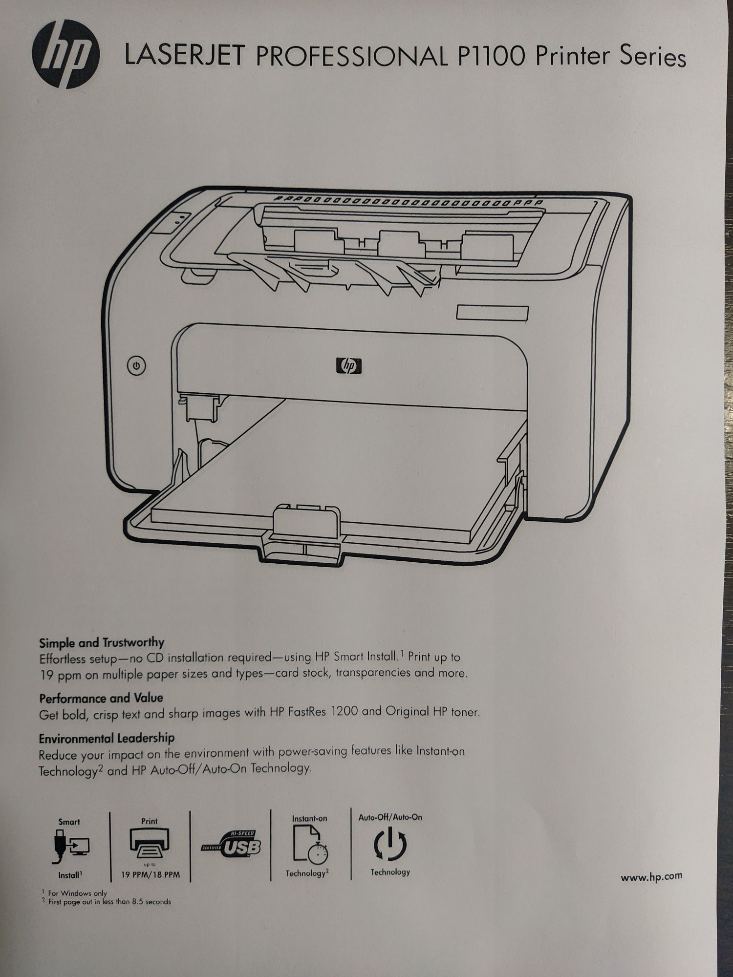 Лазерний принтер HP LaserJet P1102