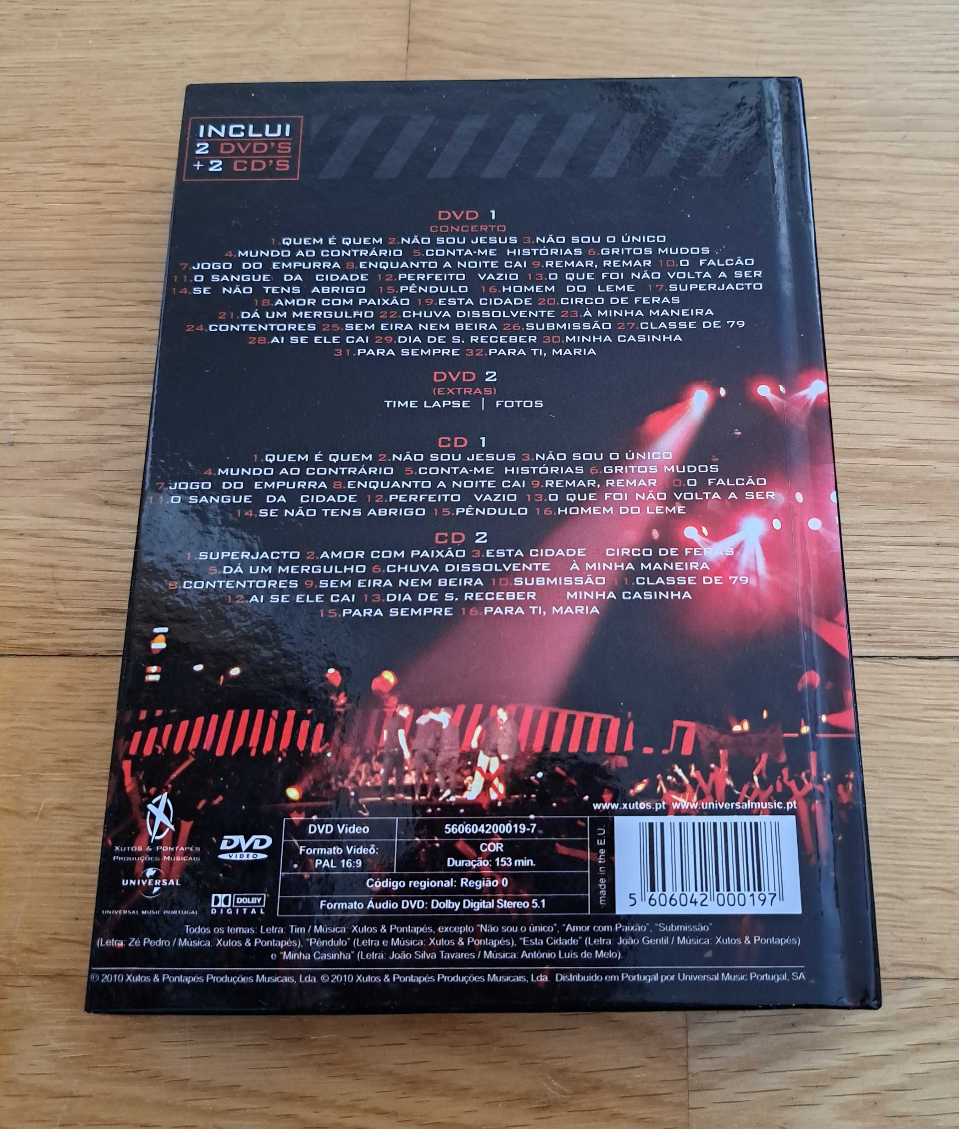 Xutos&Pontapés ‎– Estádio do Restelo 2009 - 2 dvd's + 2 cd's