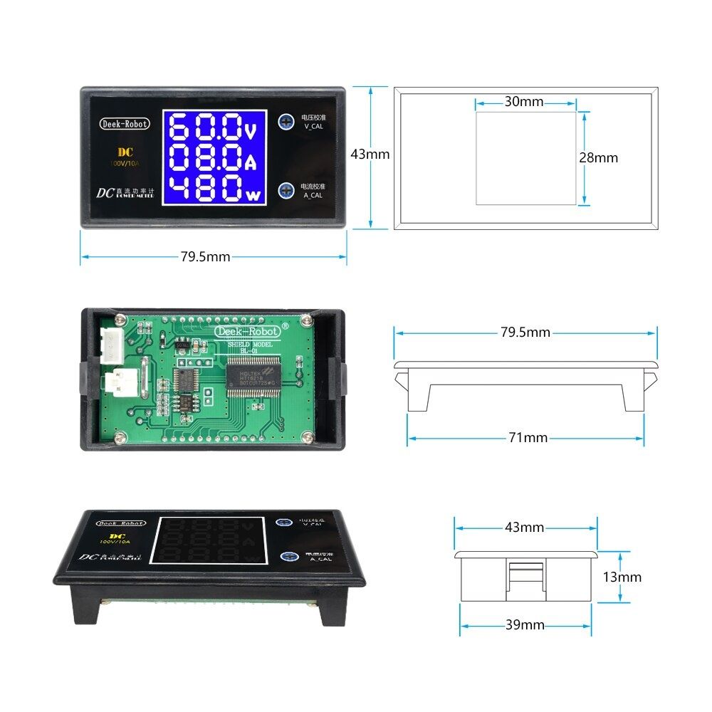 LCD Cyfrowy voltomierz 60Volt 1000Wat max