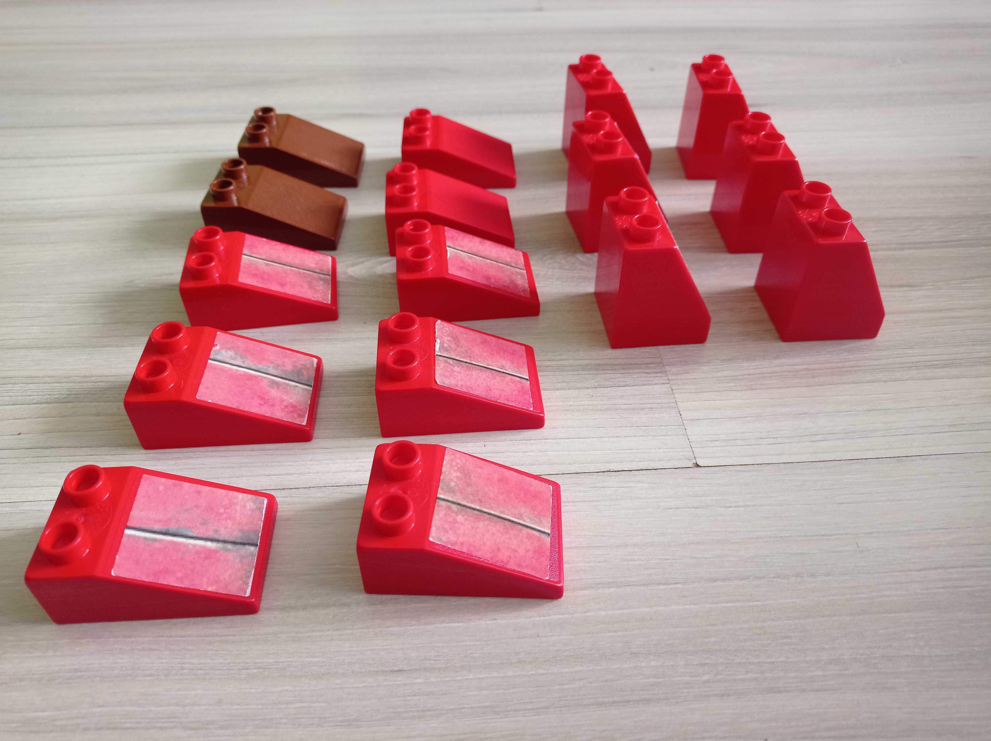 Klocki Play BIG, Unico wysoki 2x2 i 2x3 - czerwony dach, daszek
