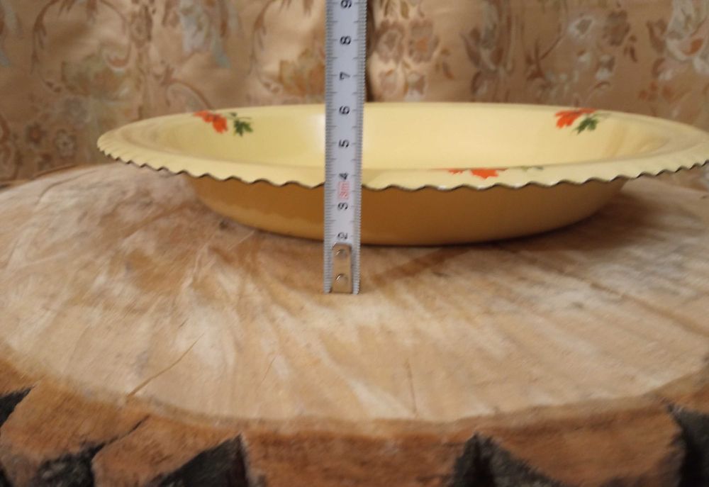 Піднос новий металевий емальований діаметр 32см, Разнос, поднос