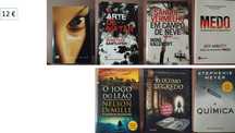 Livros de receitas, saúde, clássicos, policiais