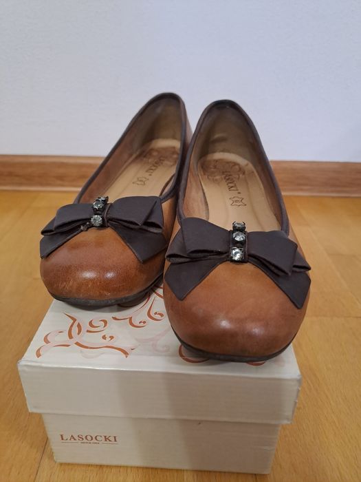 Baleriny, półbuty Lasocki 39 skóra