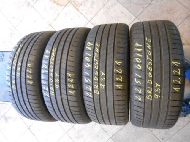 Opony 225/40r19 bridgestone turanza t005 6,5mm lato komplet