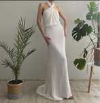 Cekinowa suknia ślubna maxi syrenka asos bridal