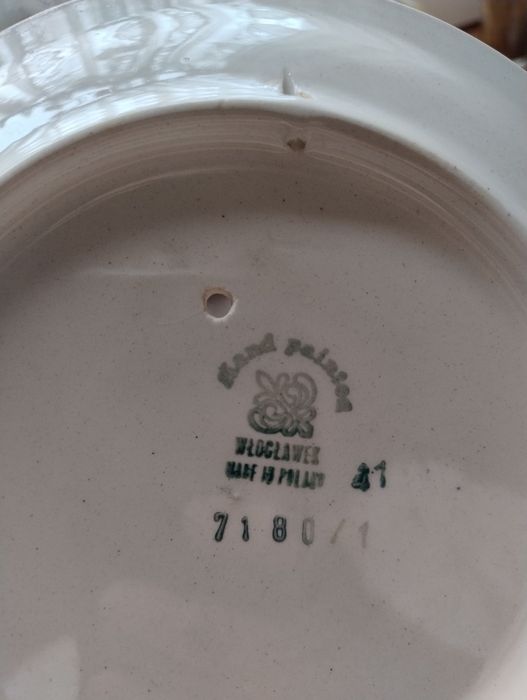 Talerz fajans Włocławek 19,5 cm