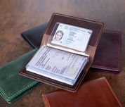 Кожаная обложка на права старого и нового образца, на автодокументи