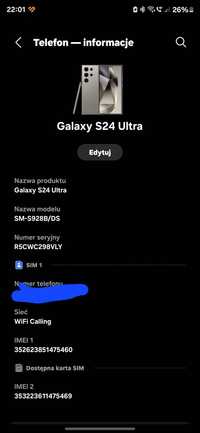 Samsung Galaxy S 24 ultra 12 512