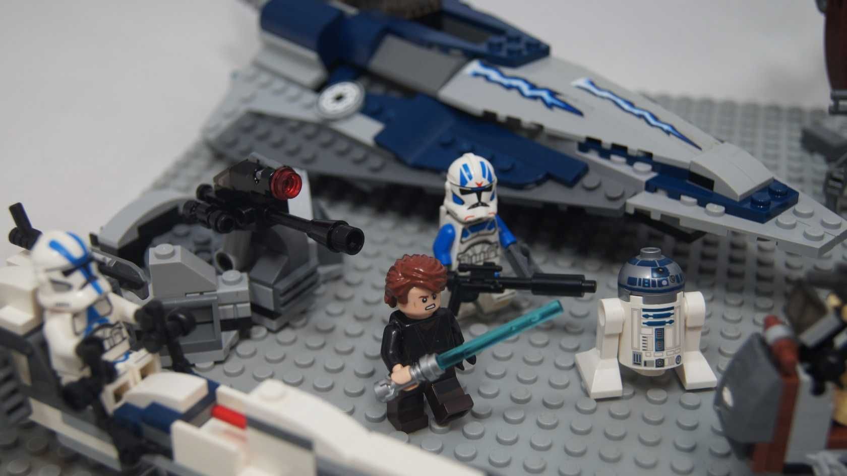 Lego Star Wars 501 legion clone vs droid droideka anakin starfighter