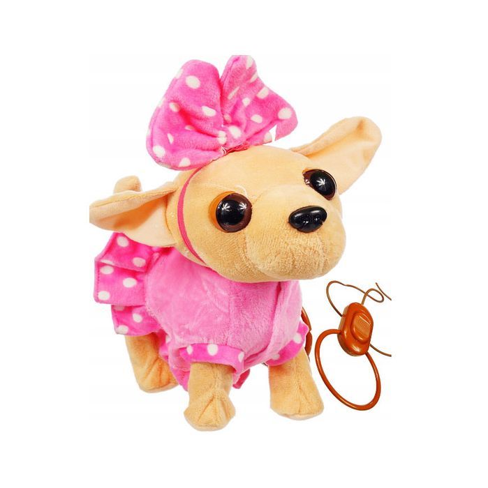 Interaktywny Piesek W Sukience Na Smyczy Szczeka