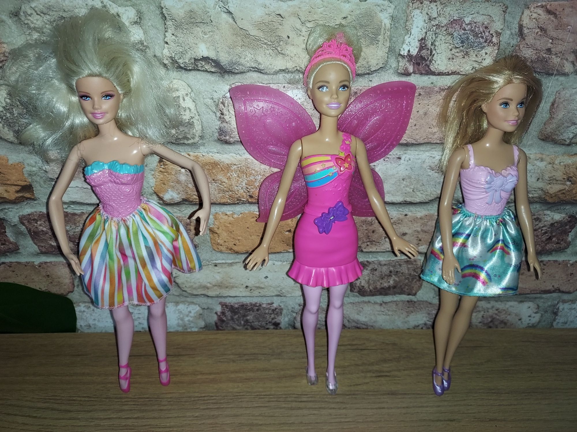 Zestaw trzech lalek Barbie oryginalne od Mattel