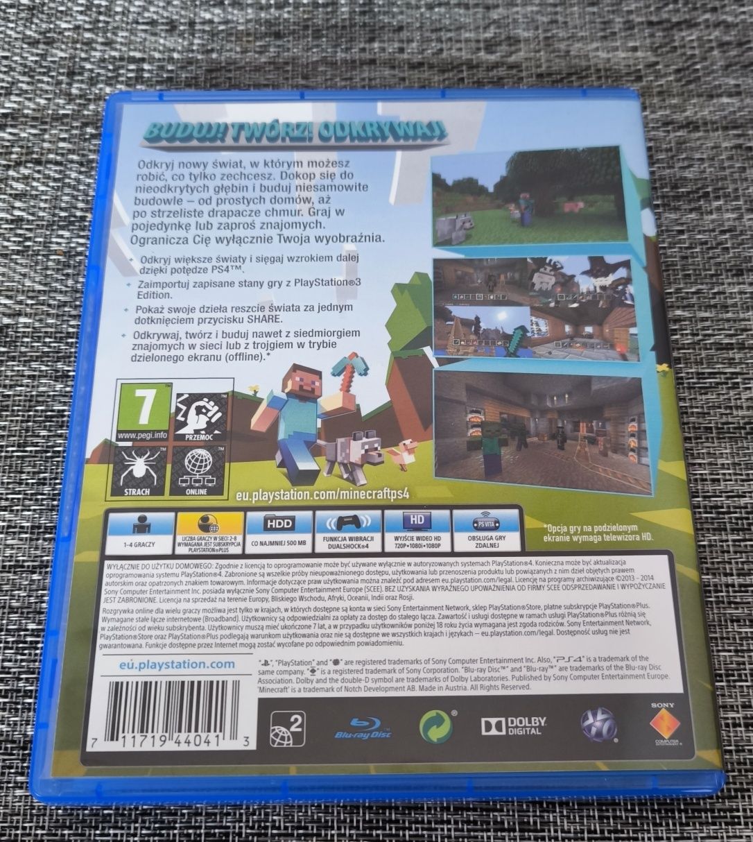 Gra Minecraft na PS4