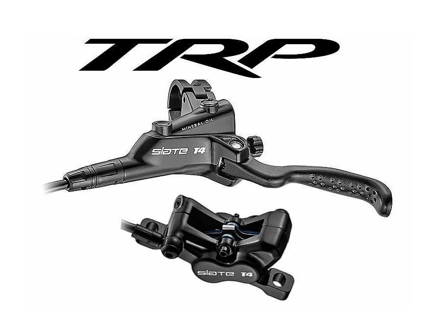 -60% NOWY 4-tłoczkowy hamulec hydrauliczny TRP Slate T4 LEWY PRZEDNI
