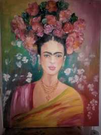 Duży obraz olejny Frida