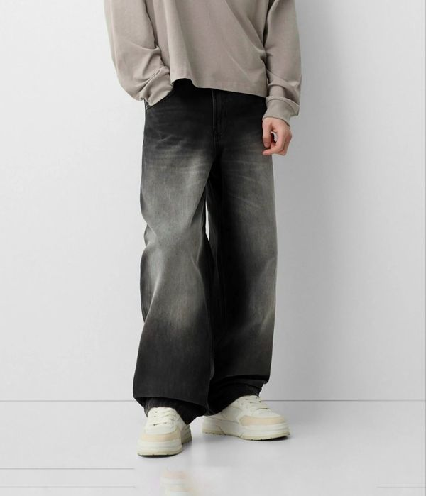 Широкі Джинси Bershka Super Baggy Jeans Оригінал Нові Широкие Джинсы