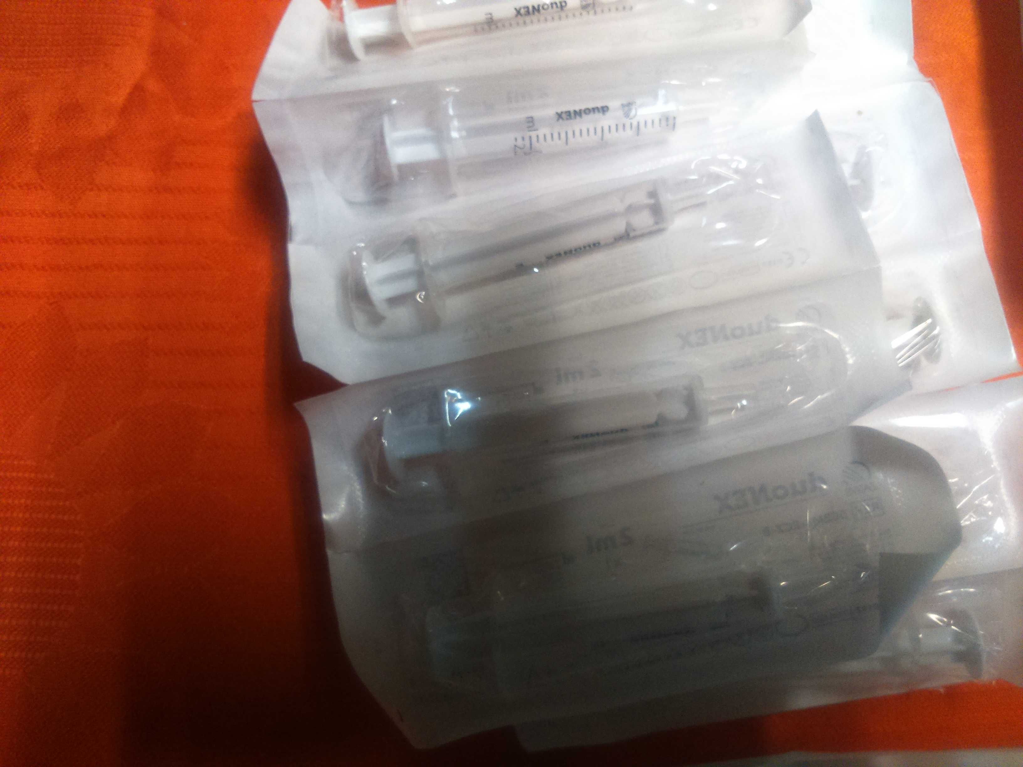 Strzykawki różne igły zestaw 2,5,10 i 20ml