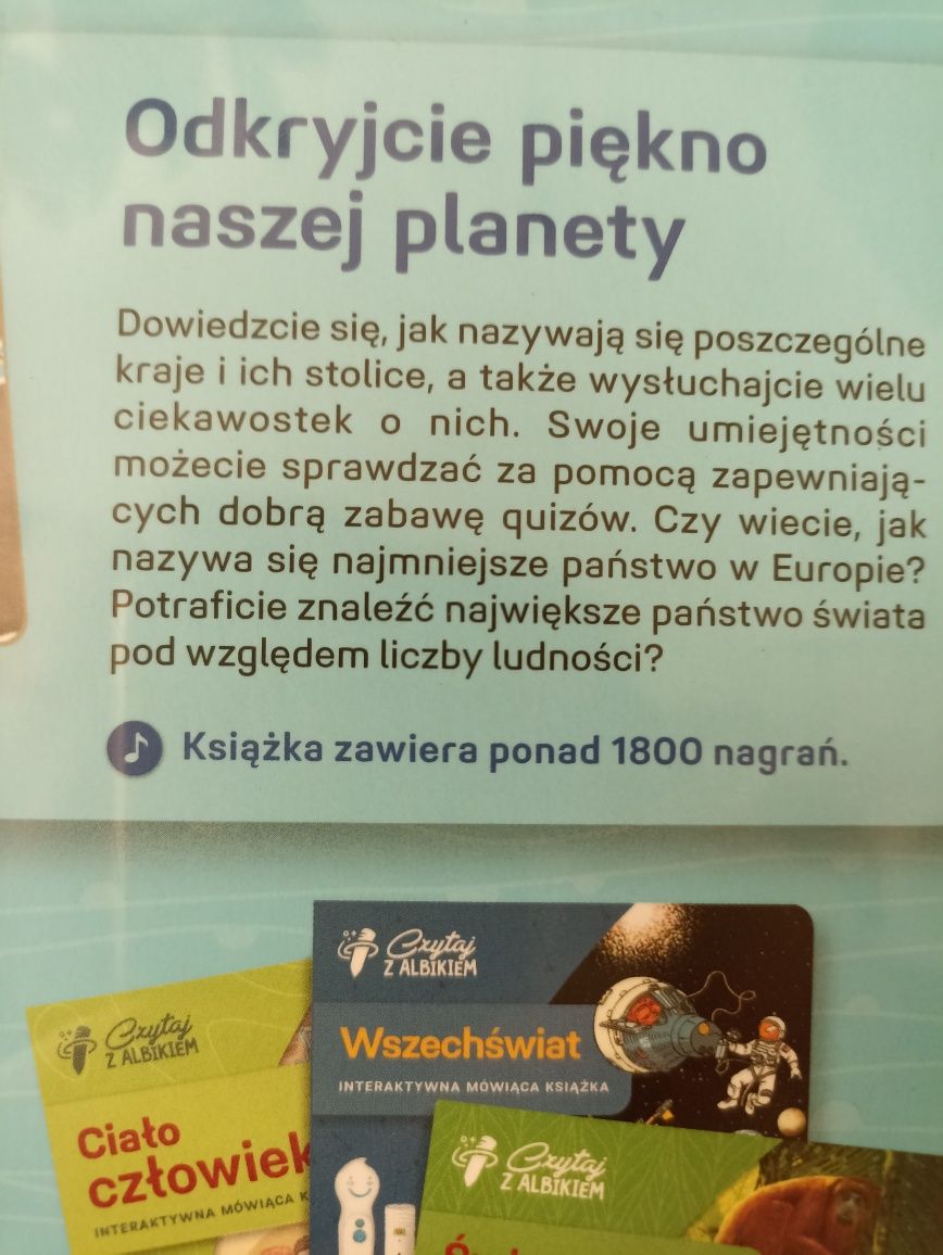 Czytaj z Albikiem Albik Albi książka Atlas świata