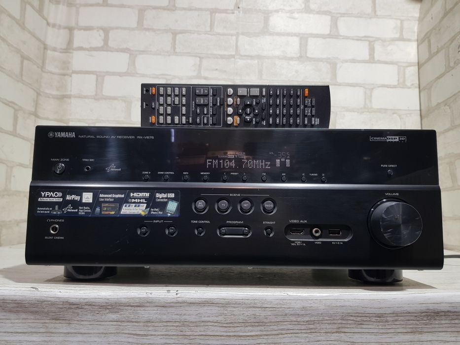7.2 AV ресивер YAMAHA RX-V675, *7x125, HDMI, USB, 4K, б/у з Німеччини