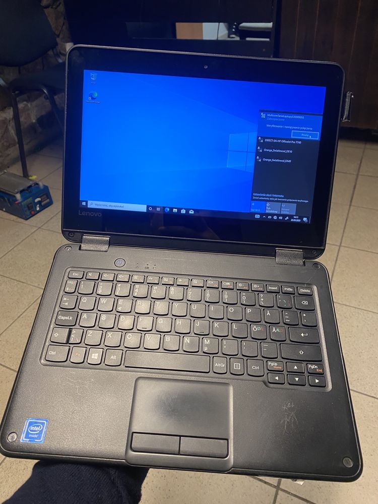 Laptop Lenovo Dotykowy Lenovo 300E 11,6 " Intel ram 4 GB / ssd Win10