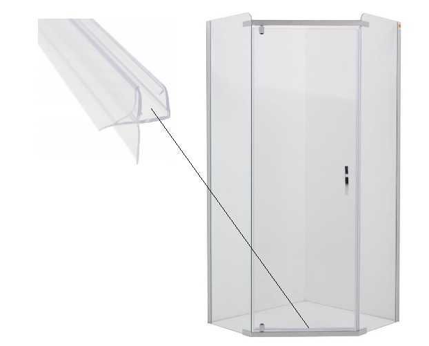 Uszczelka do kabiny prysznicowej dolna na szkło 7-8 mm