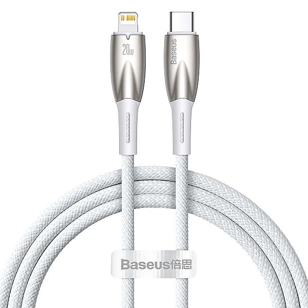 Kabel Baseus CADH Lightning - USB-C PD 20W 480Mb/s 1m - biały