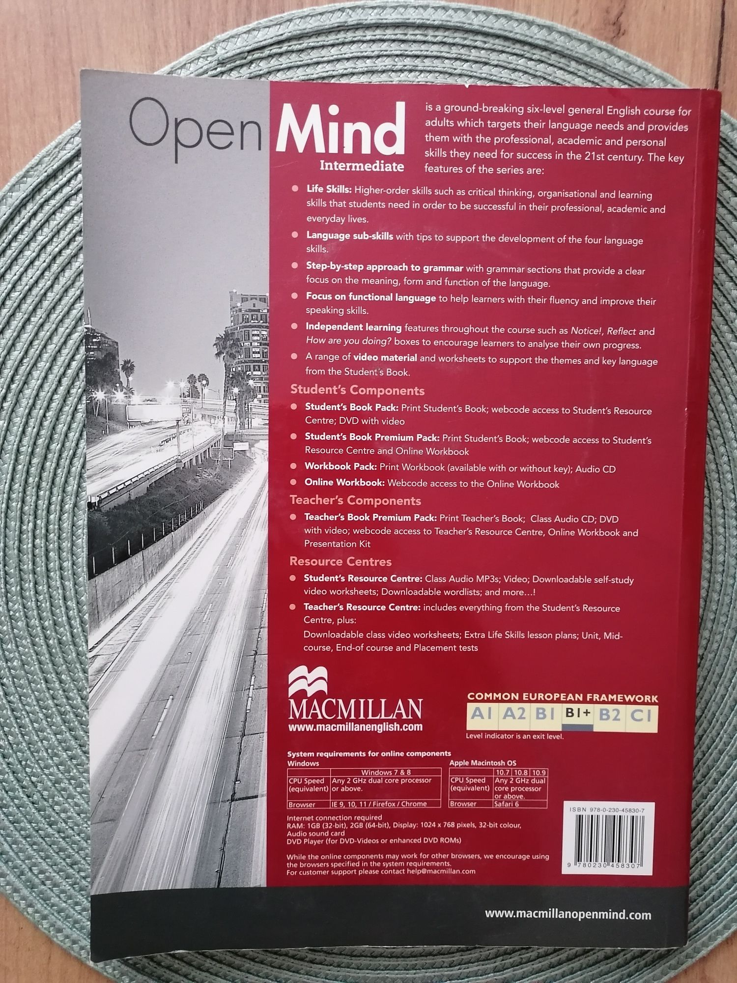 Open Mind B1+ intermediate student's book pack DVD, MACMILLAN level 3