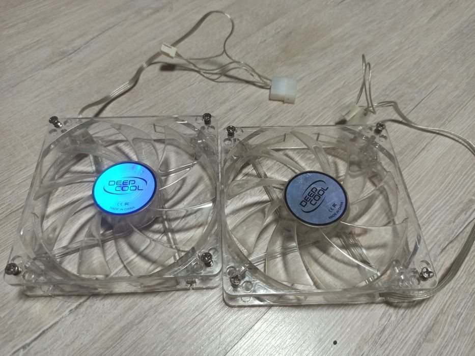 Вентилятори з підсвіткою для ПК 2шт deep cool 120mm