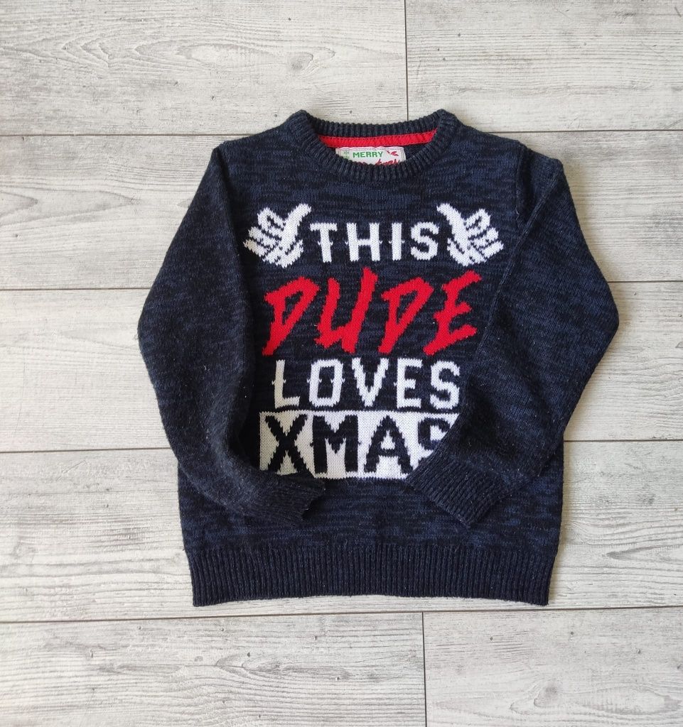 Sweter świąteczny rozm. 134