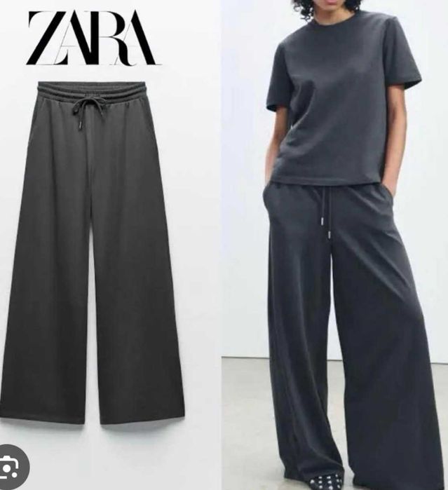 Стильні широкі штани брюки від ZARA p.XL