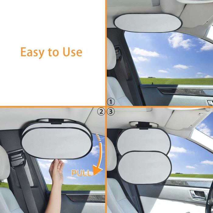 Porta-sol guarda-sol para a janela lateral do carro proteção UV   NOVO