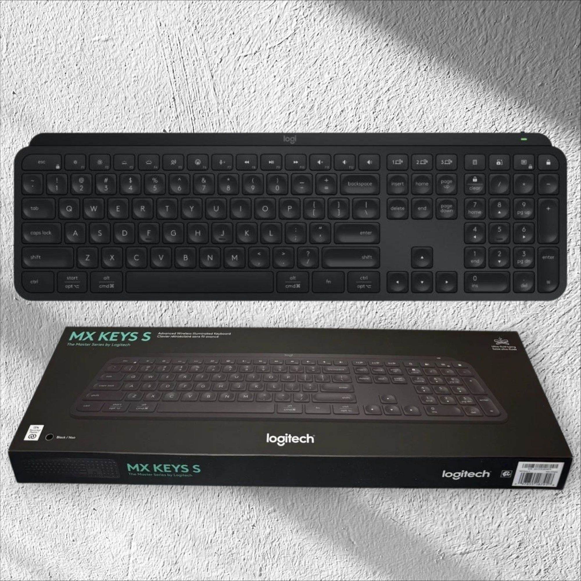 Клавіатура Logitech MX Keys S full Ansi US Black