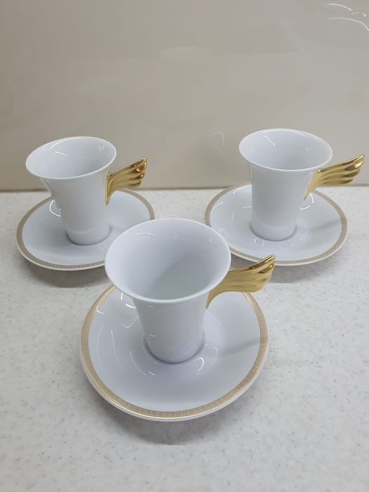 Rosenthal Versace Meandre - 3 filiżanki do kawy