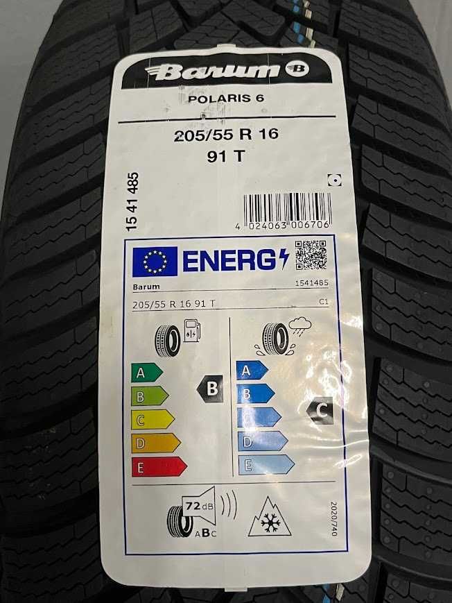 205/55R16 91T Barum Polaris 6 nowość cztery opony zimowe 2025r