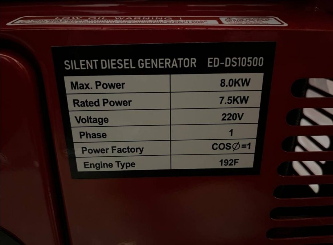 3 кВт, 5кВт, 8кВт, 10кВт! ДИЗЕЛЬНІ генератори 1 та 3 Фази! Супер ЦІНА!