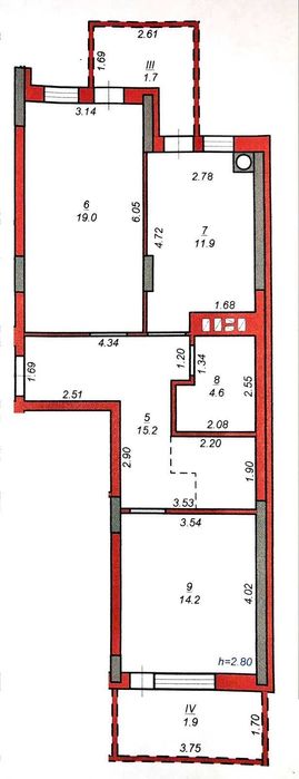 Продаж 2-х кім. квартира 68.5 м.кв. м.Стрий від Забудовника