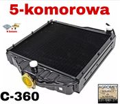 Chłodnica wody Ursus C-360 5 komorowa Miedziana THM
