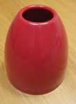 Wazon czerwony ceramiczny