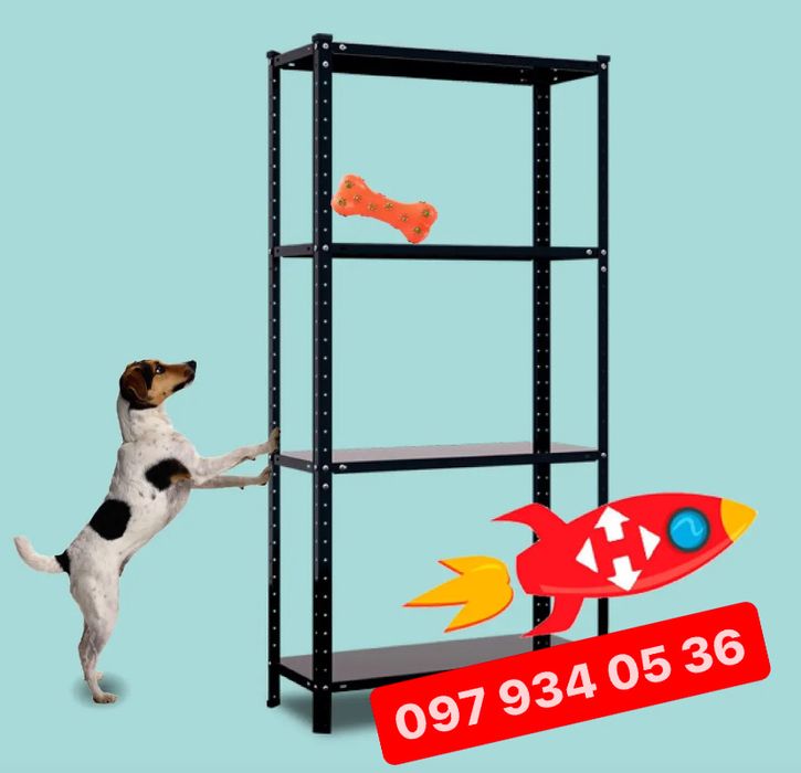 Всі розміри! Оцинкований металевий стелаж Етажерка для одягу! Стеллаж!