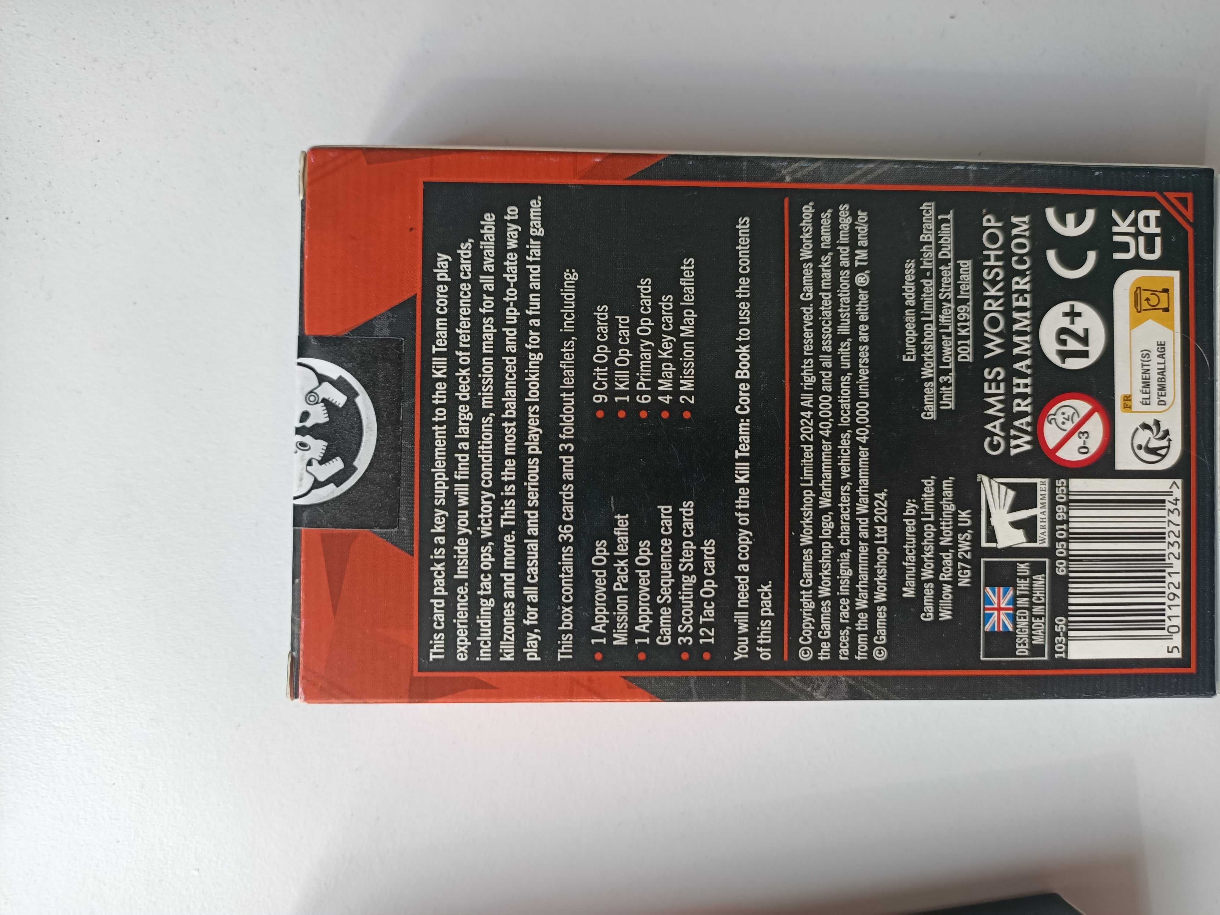 Approved Ops Card Pack 2024, Warhammer 40000 Kill Team