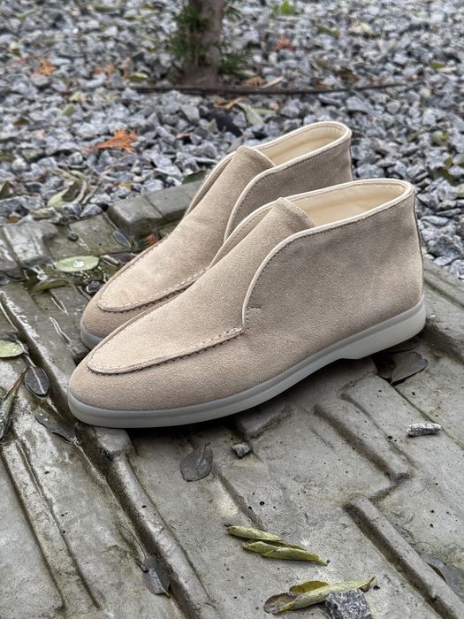 Жіночі замшеві лофери на шкірі 37-24 см