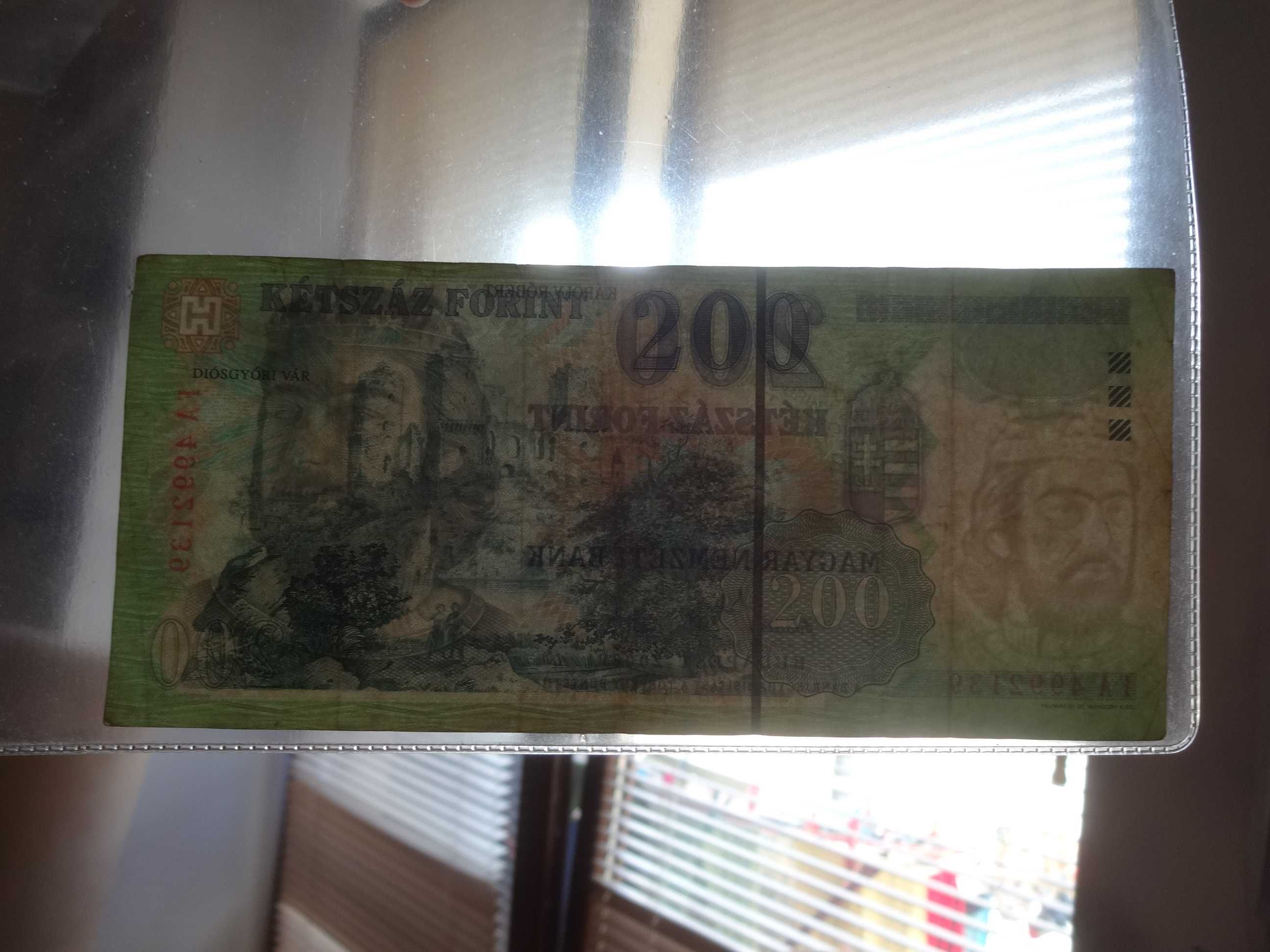 Banknot Węgry 200 Forint rok 2006 Karoly Robert - jak na fotki