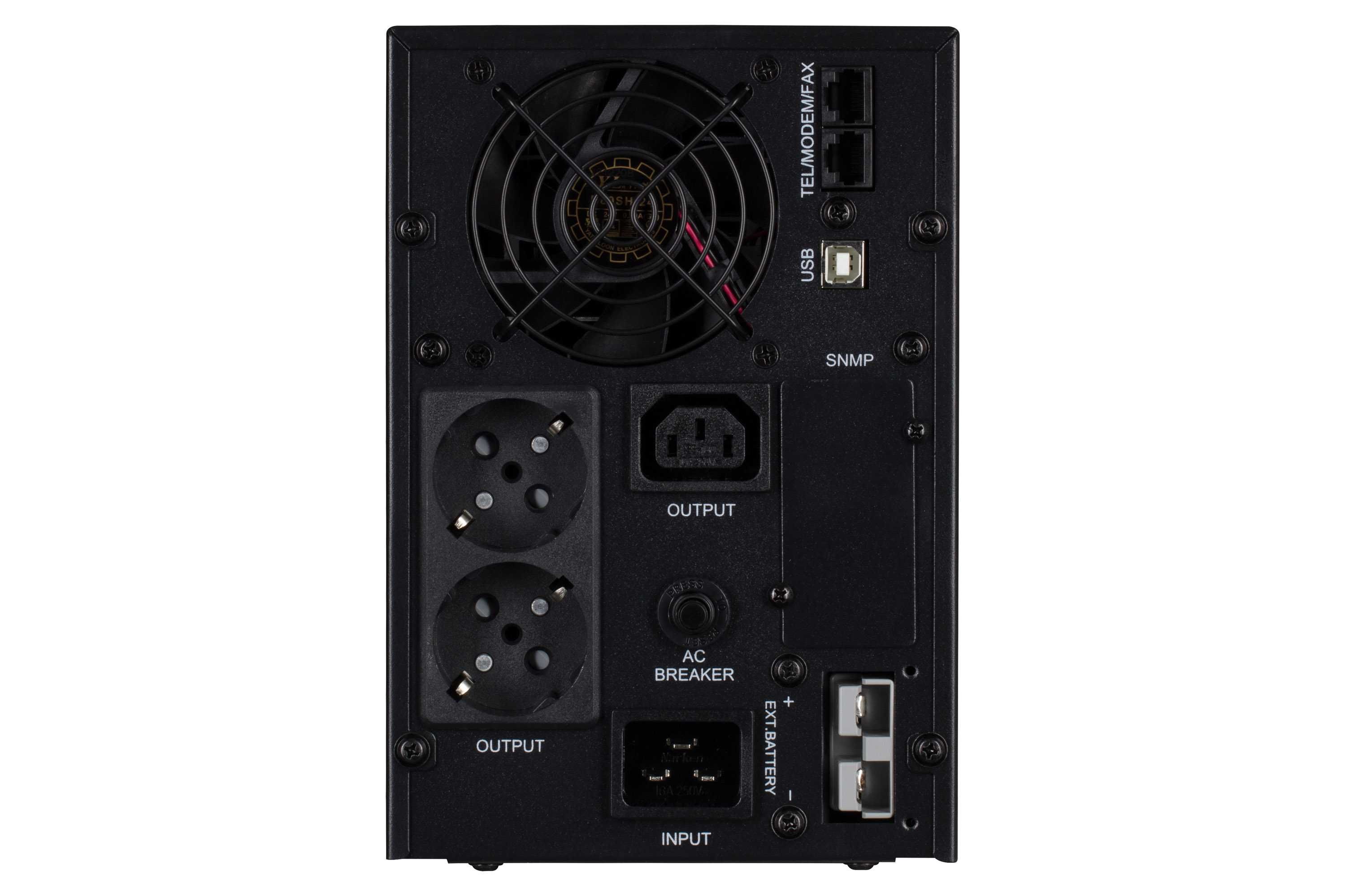 ИБП 2E PS2000L, 2000VA/1600W, на внешние АКБ 4*12В, 2xSchuko+1xC13