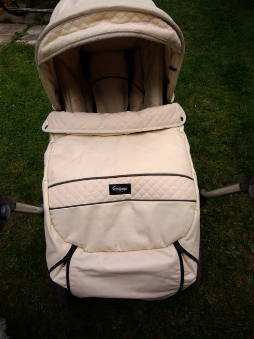 Wózek Emmaljunga zadbany czysty i tani ze skóry!Gratisy!!