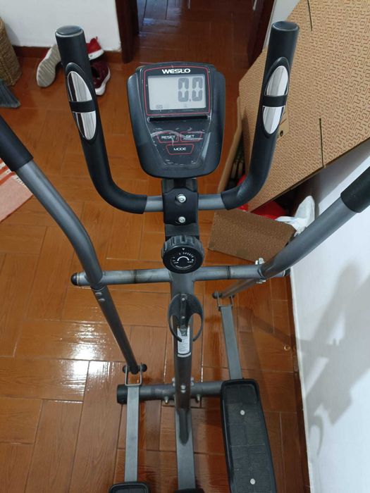 Bicicleta Elíptica Híbrida Fitness - com banco, 8 Níveis