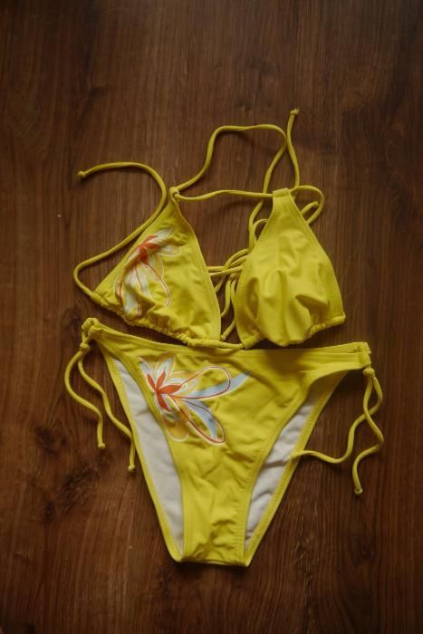 Nowe bikini kostium kąpielowy  zółty, rozmiar 36