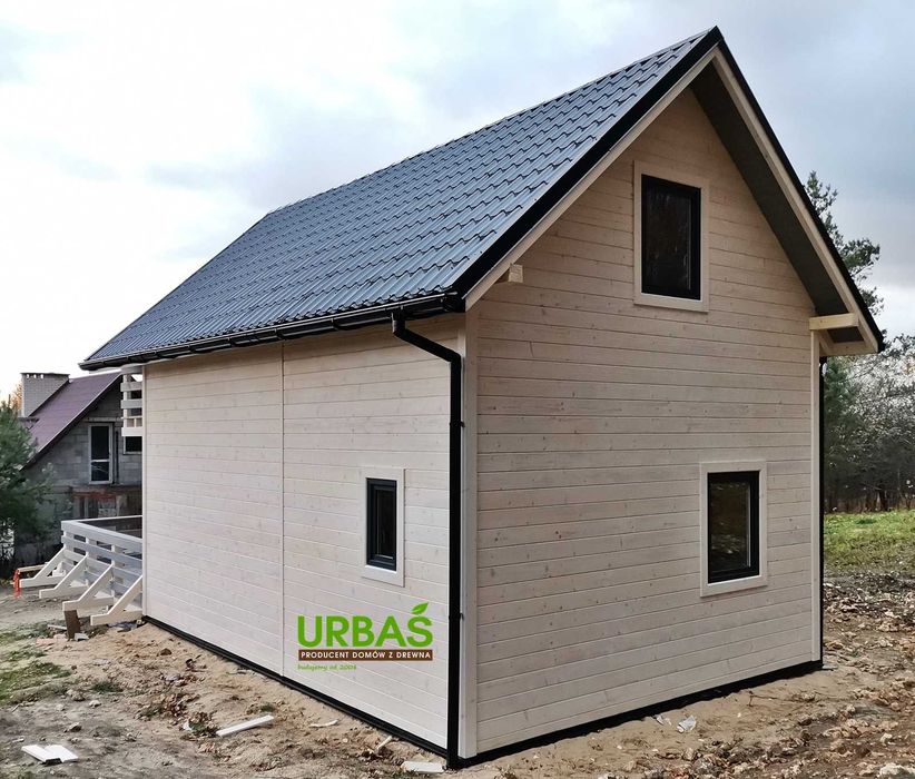 Dom drewniany całoroczny 5 x 7 m - PRODUCENT ! Montaż !