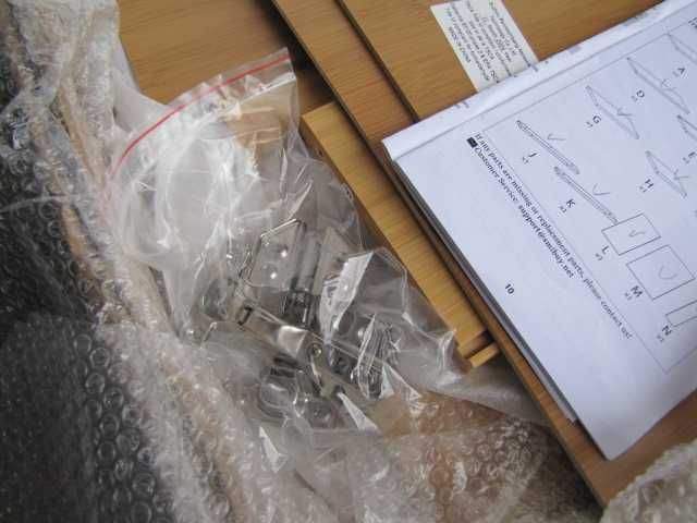 Szafka łazienkowa wisząca z lustrem i półkami bambusowa nowa