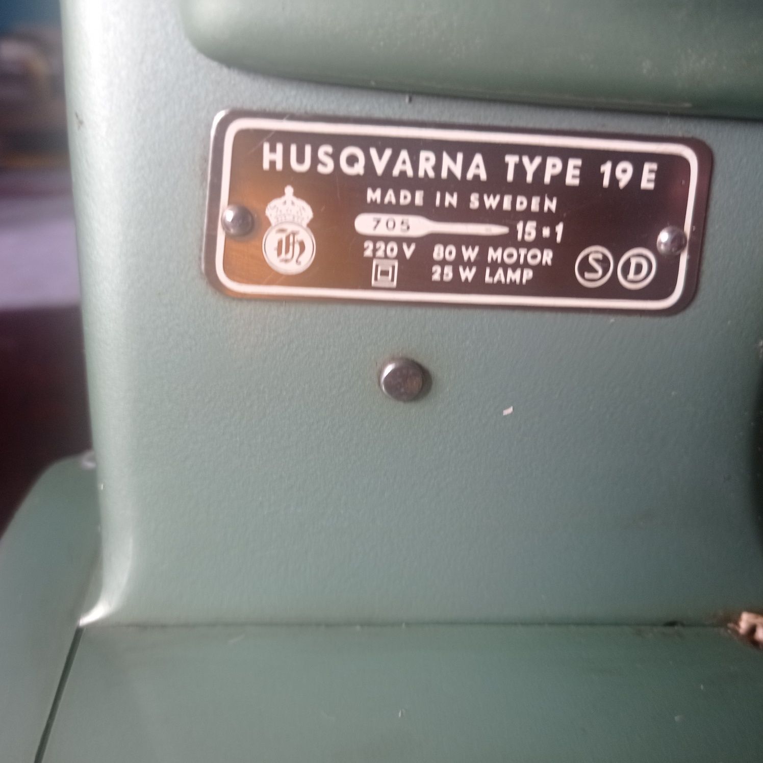 Maszyna do szycia/antyk Husqvarna Zig-zag Type 19 E
